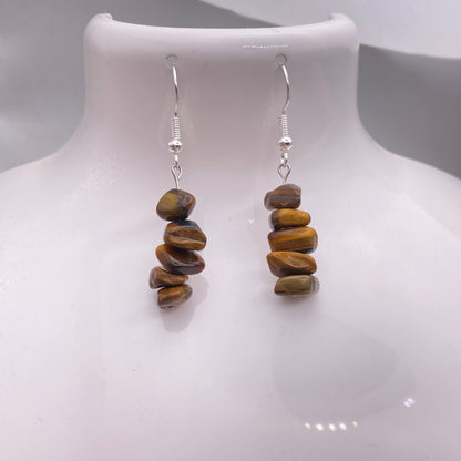 Tigers Eye Crystal Earrings