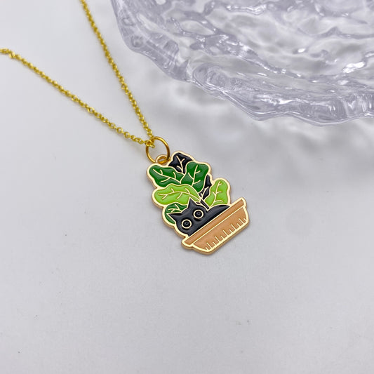 Lettuce Cat Necklace