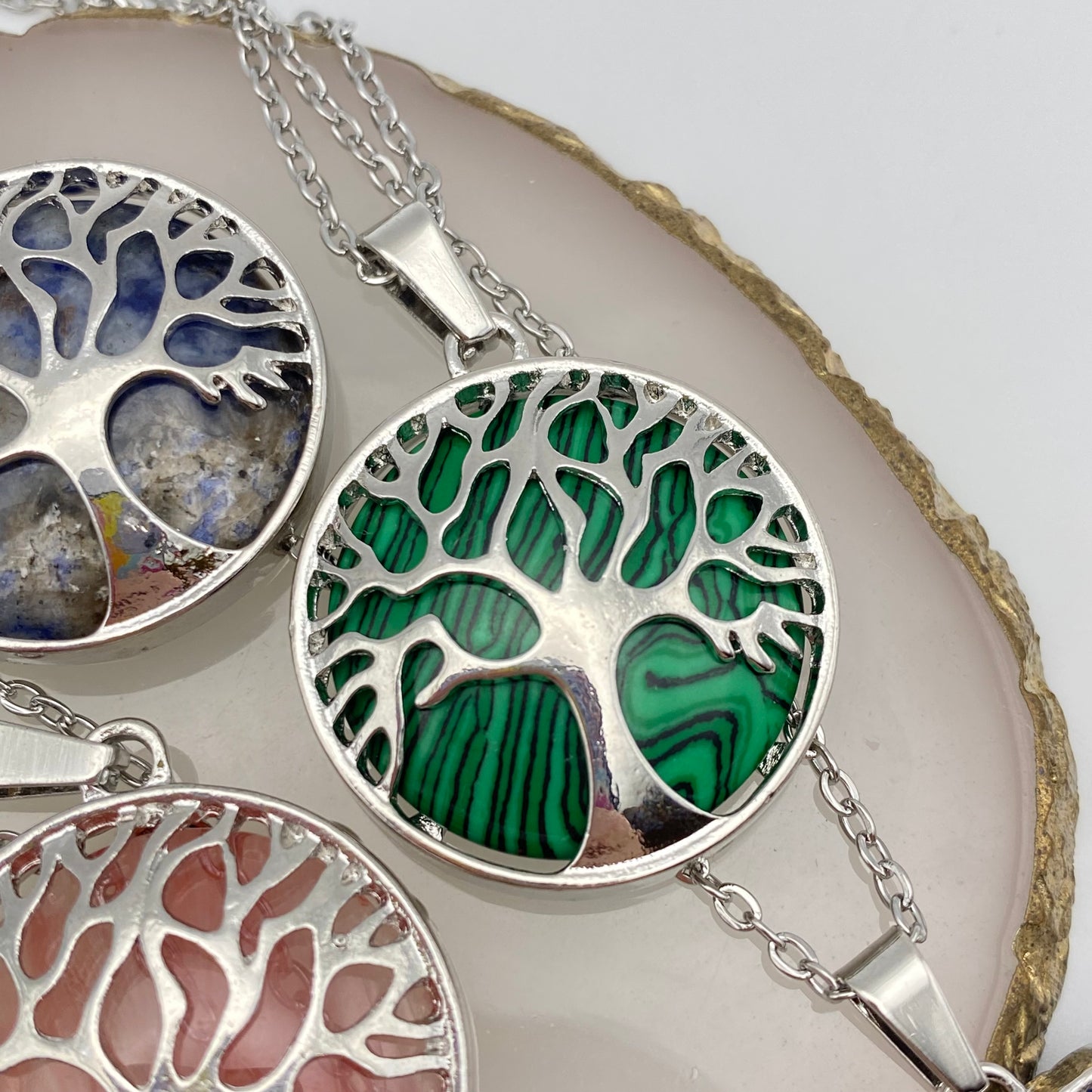 Crystal Tree of Life Necklaces