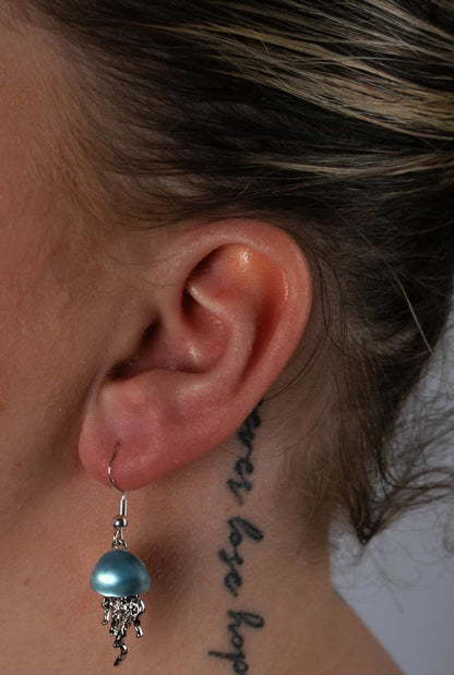 Blue Jellyfish Earrings