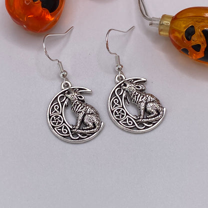 Wolf Moon Earrings