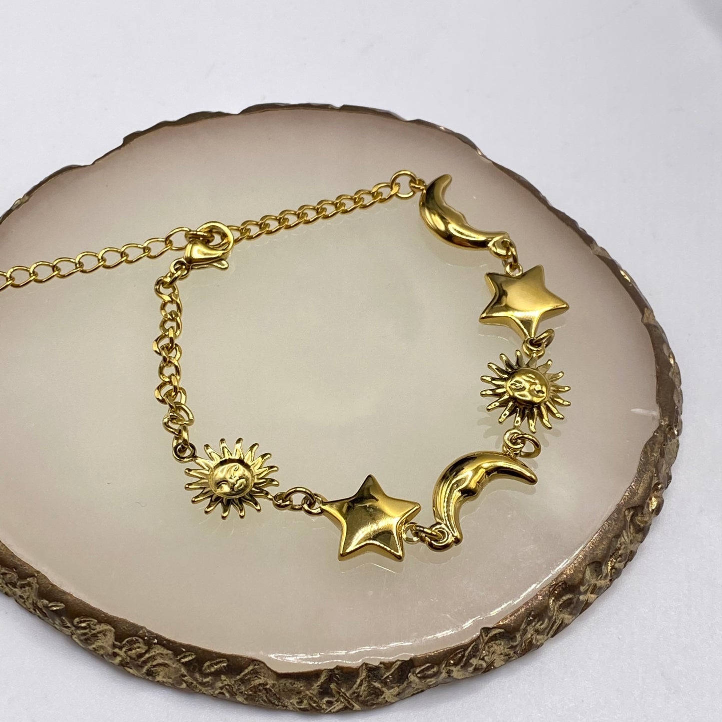 Celestial Sun and Moon Bracelet