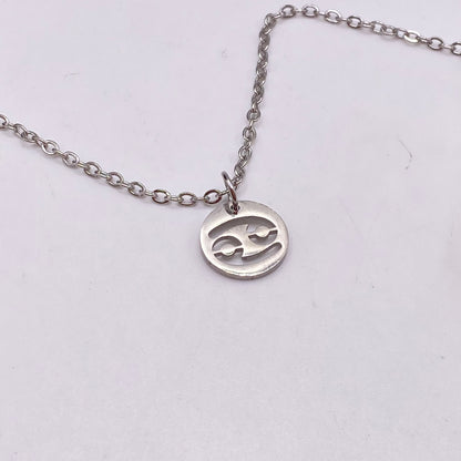 Silver Solid Star Sign Necklaces