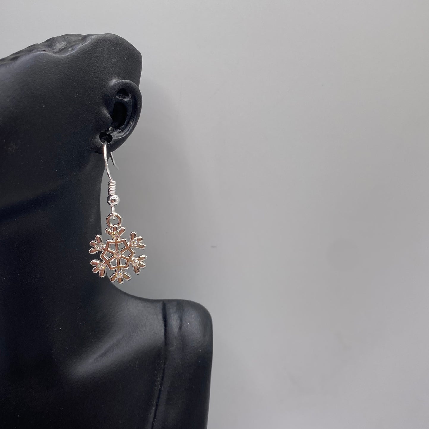Diamanté Snowflake Earrings