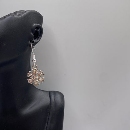 Diamanté Snowflake Earrings