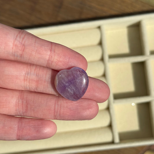 Amethyst Heart Tumble