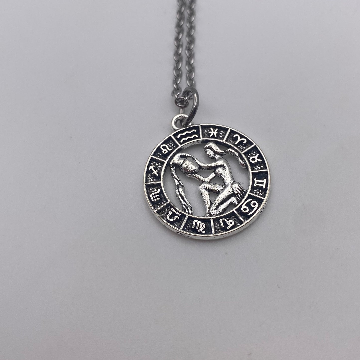 Silver Image Star Sign Necklaces