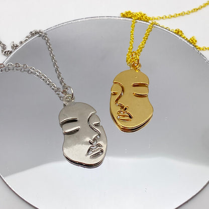 Solid Face Necklace