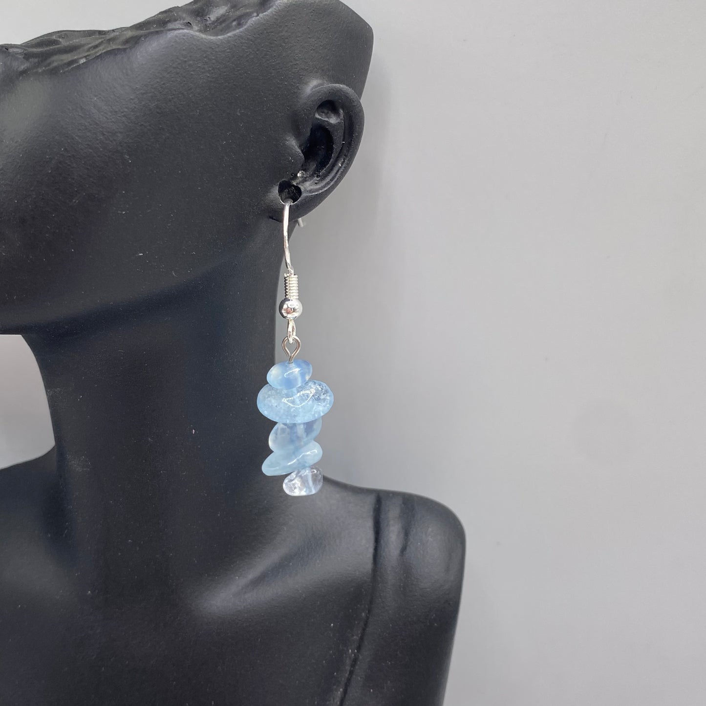 Aquamarine Crystal Earrings