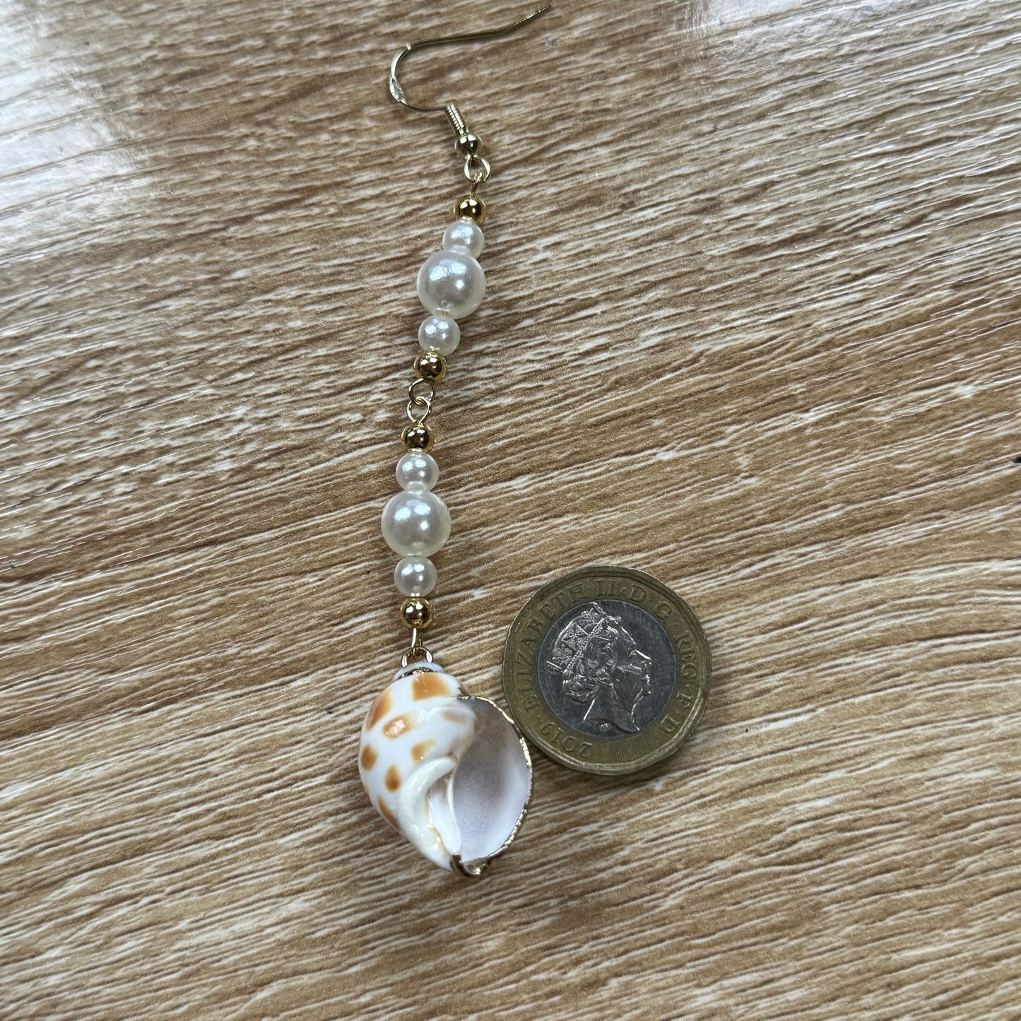 Shell Pearl Drop Earrings