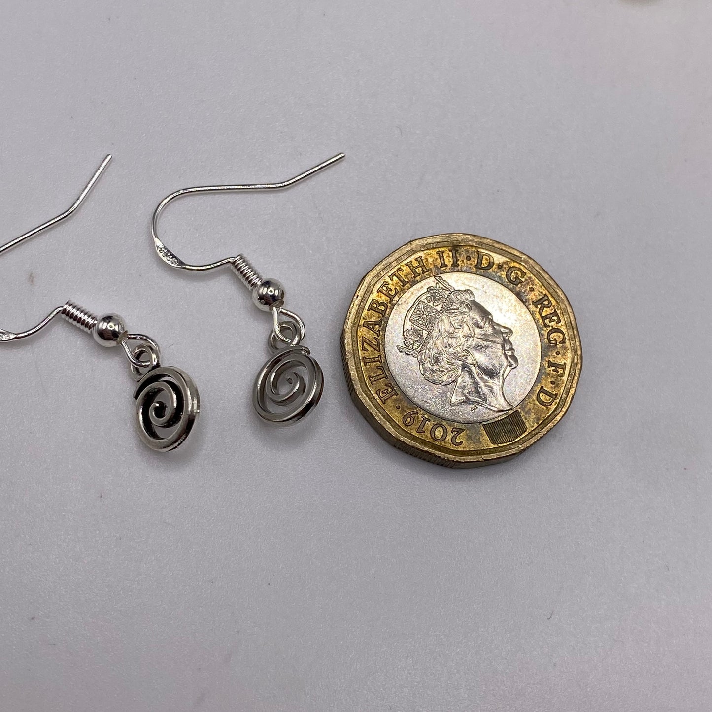 Small Rebirth Swirl Symbol Earrings