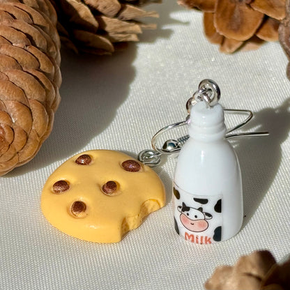 Mismatched Cookies and Milk Earrings