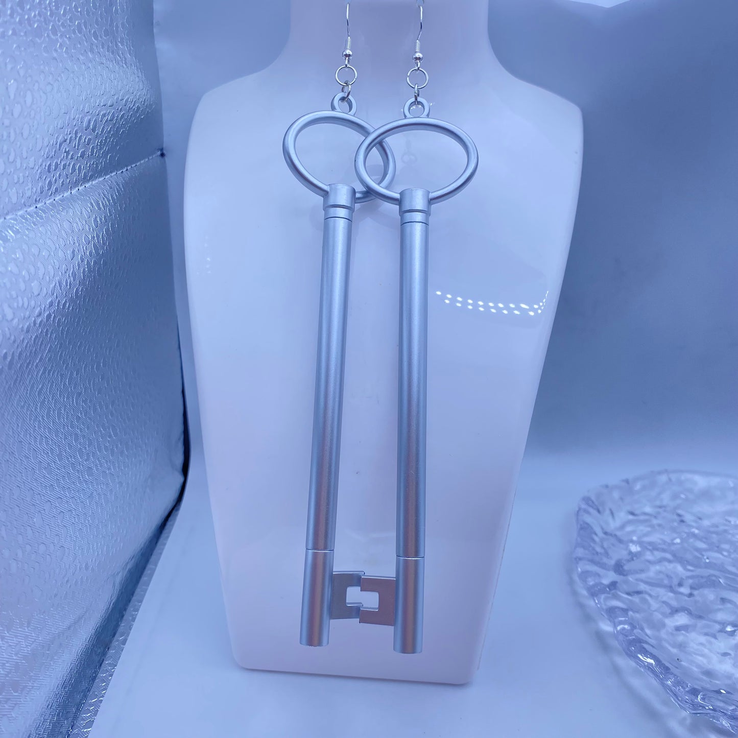 Biro Pen Key Earrings