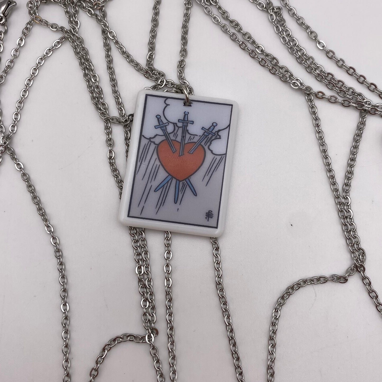 Colourful Tarot Card Necklace