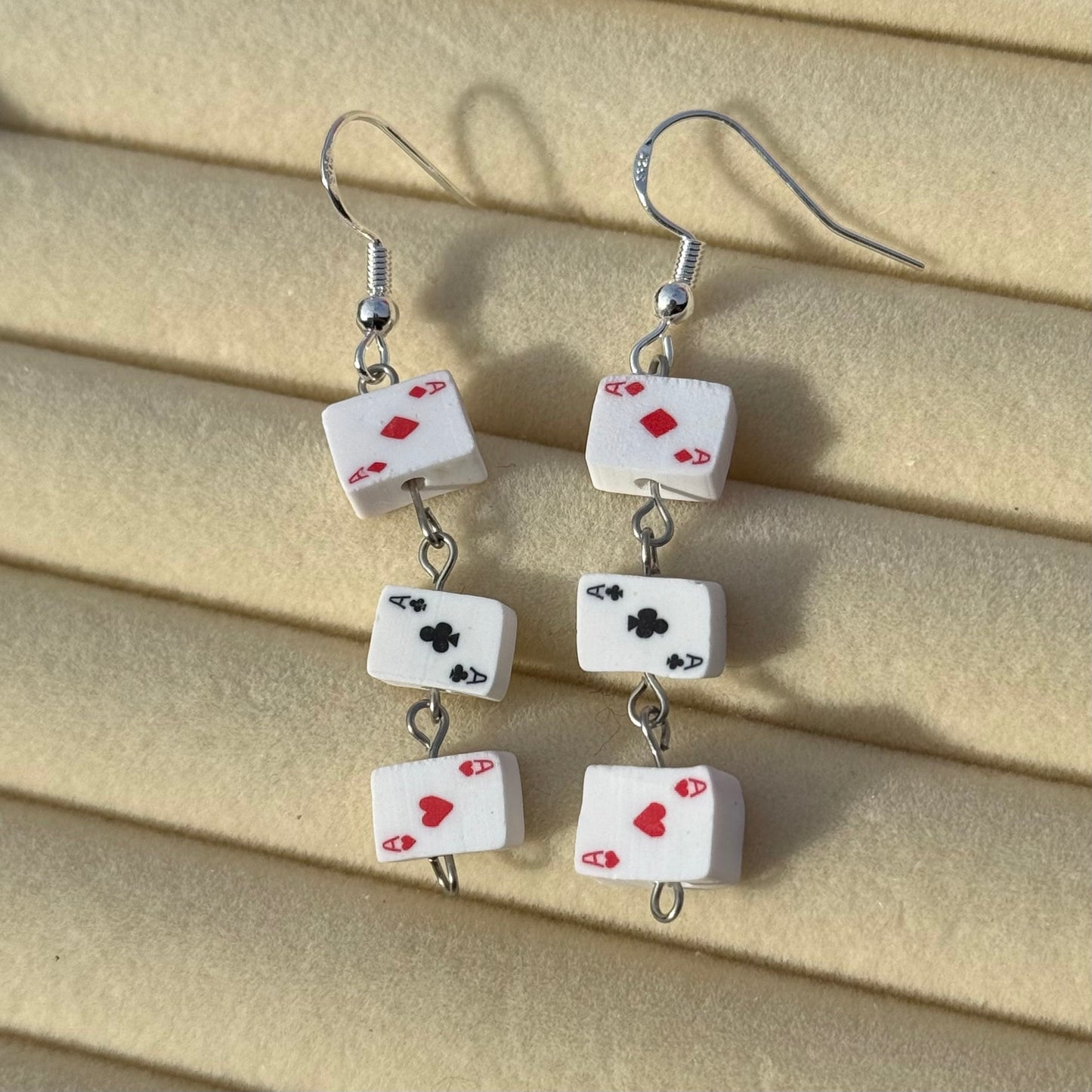 Dangly Playing Cards Earrings