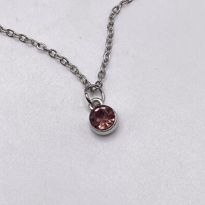 Gemstone Birthstone Crystal Necklace