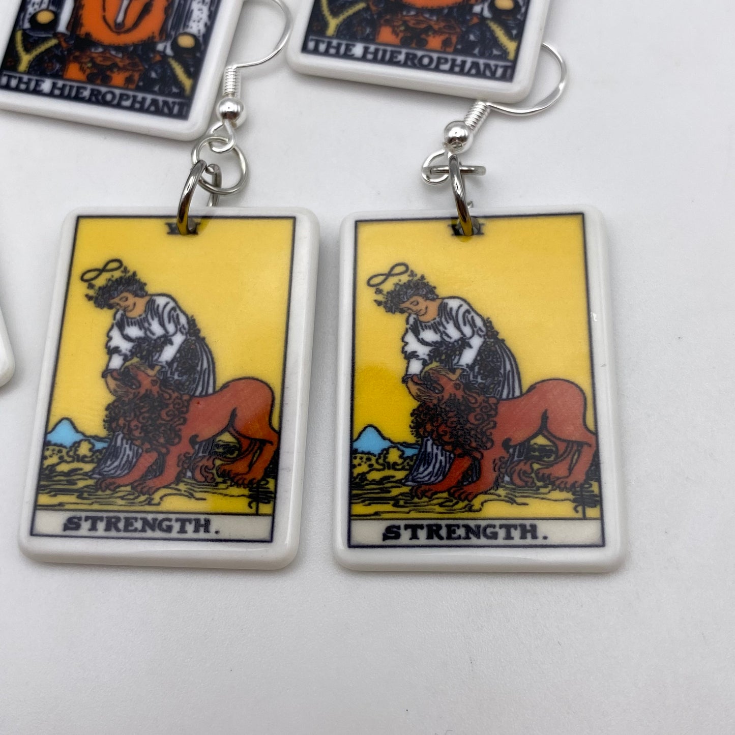 Colourful Tarot Card Earrings