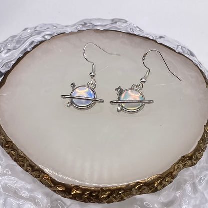 Holographic Planet Earrings
