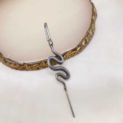 Through the Ear Snake Ear Cuff