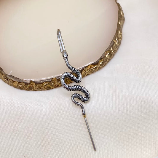 Through the Ear Snake Ear Cuff