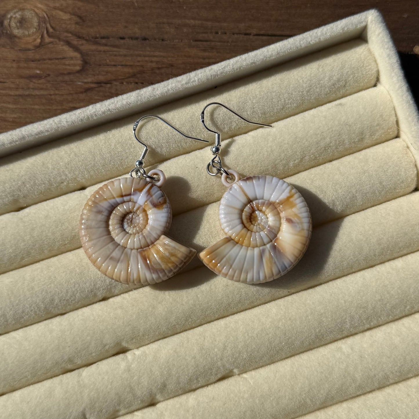 Beachy Shell Print Earrings