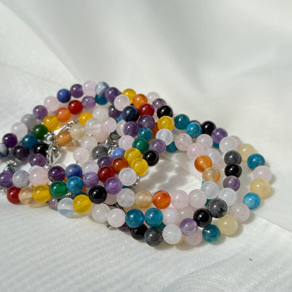 Round Rainbow Crystal Bracelets