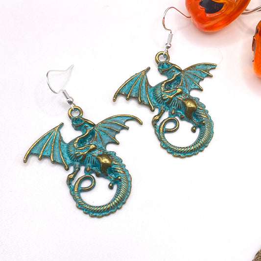 Fantasy Dragon Earrings