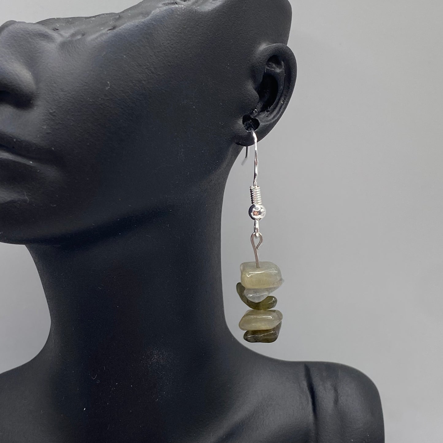 Larvikite Crystal Earrings