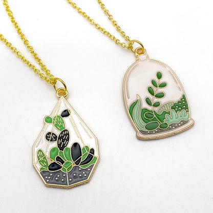 Plant Terrarium Necklace