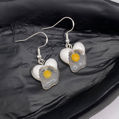 Eggs Heart Shells Earrings