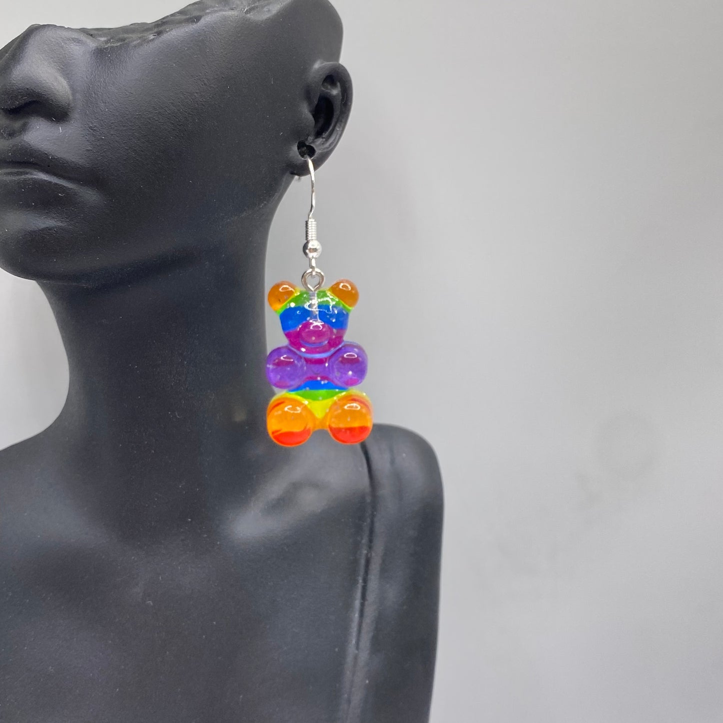 Rainbow Gummy Bear Earrings