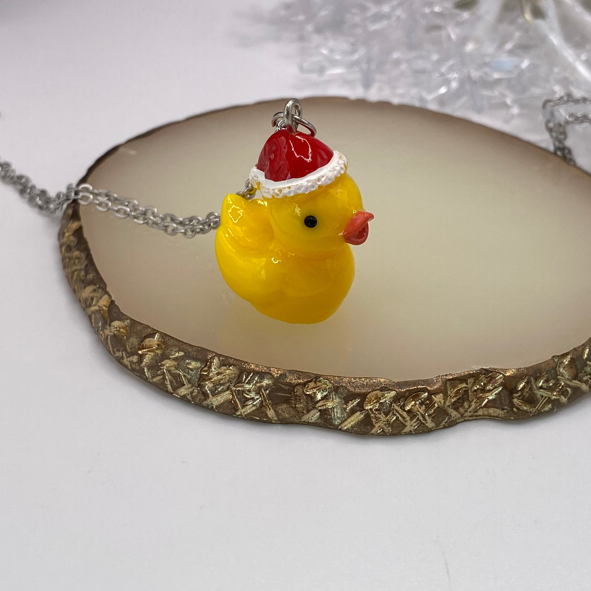 Santa Duck Necklace
