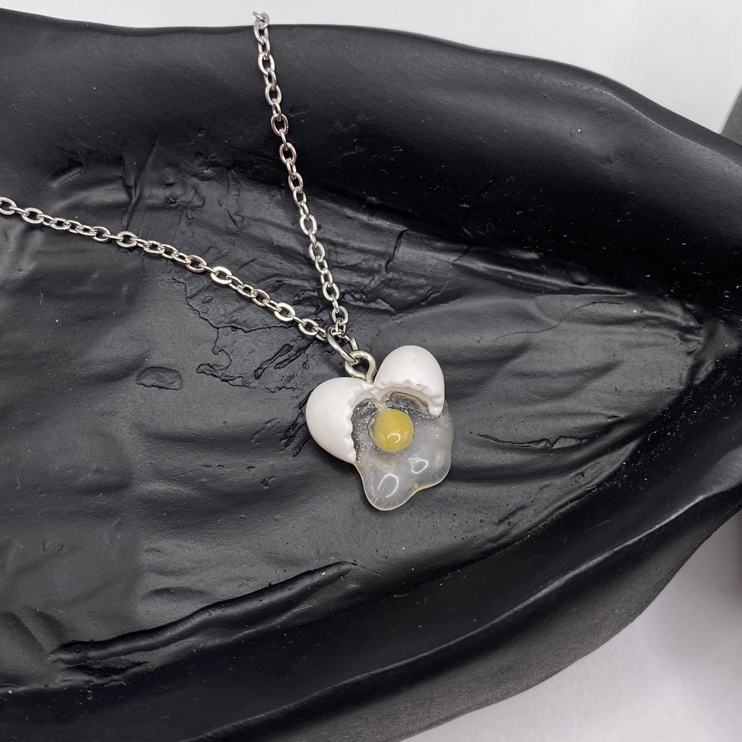 Egg Heart Shell Necklace