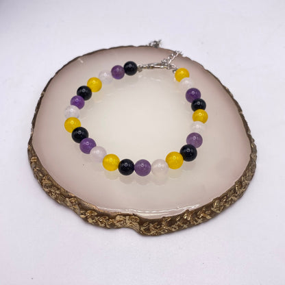 Round Rainbow Crystal Bracelets
