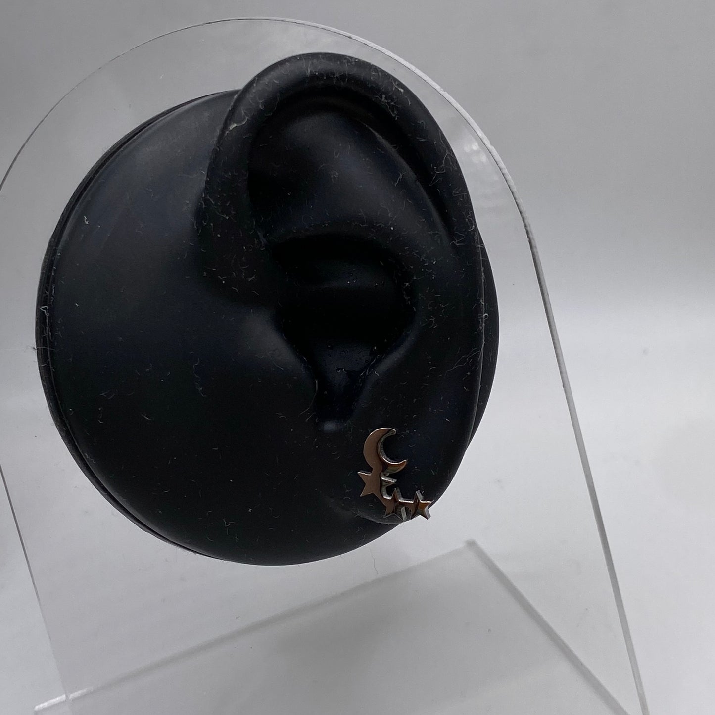 Dangly Moon Stars Stud Earrings