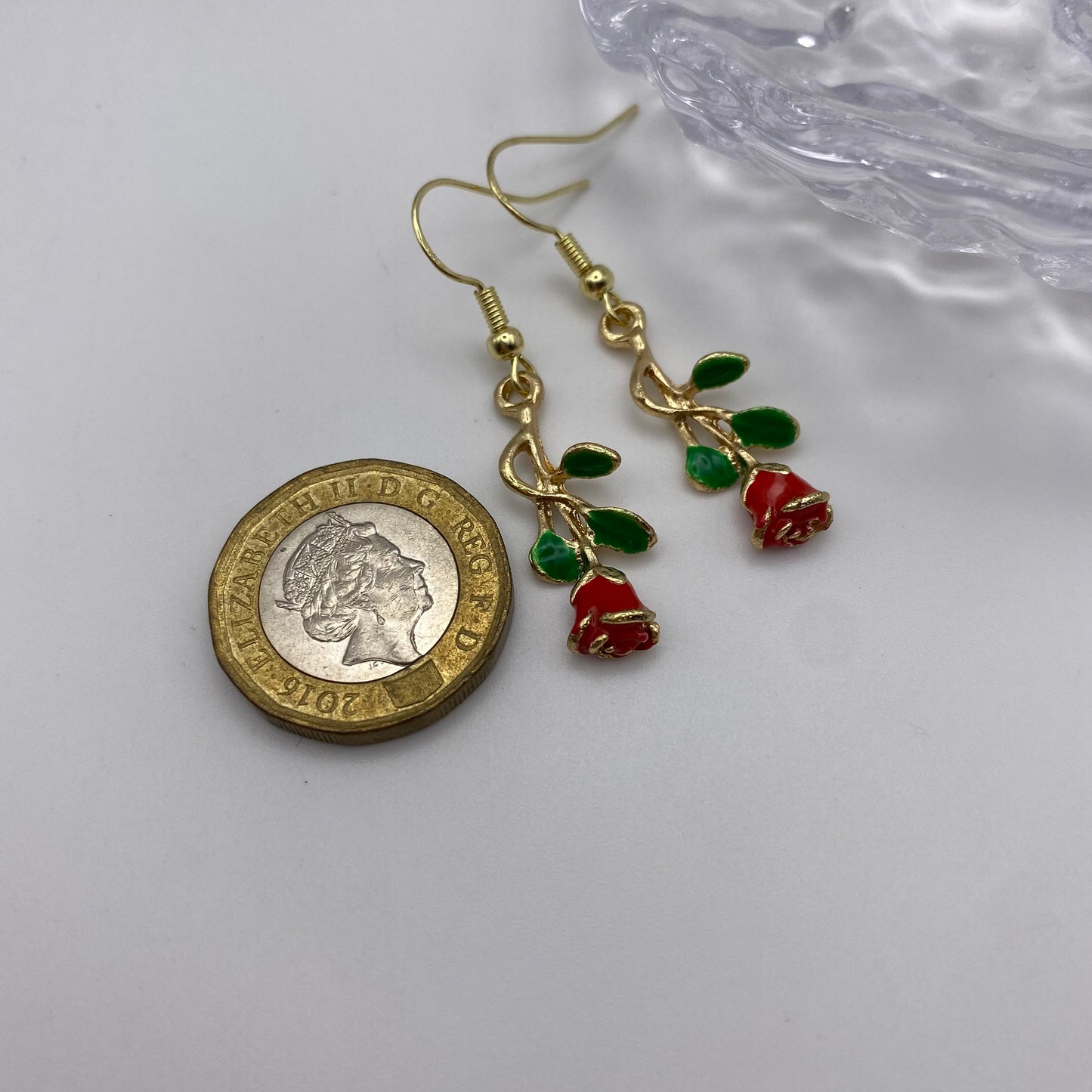 Rose Drop Earrings