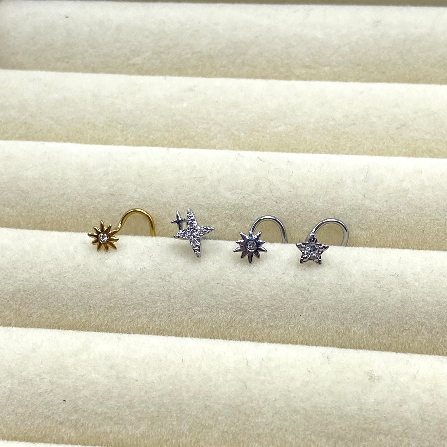 Diamanté Nose Stud Ring