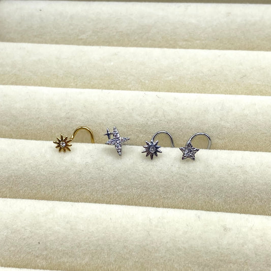 Diamanté Nose Stud Ring