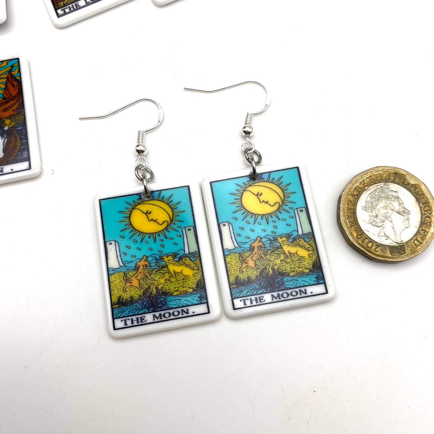 Colourful Tarot Card Earrings