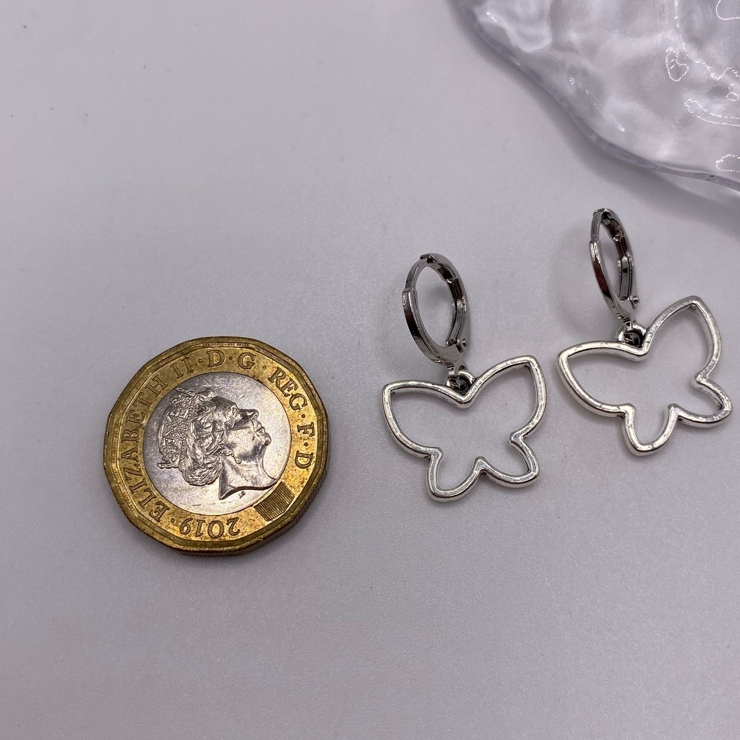 Butterfly Huggie Hoop Earrings
