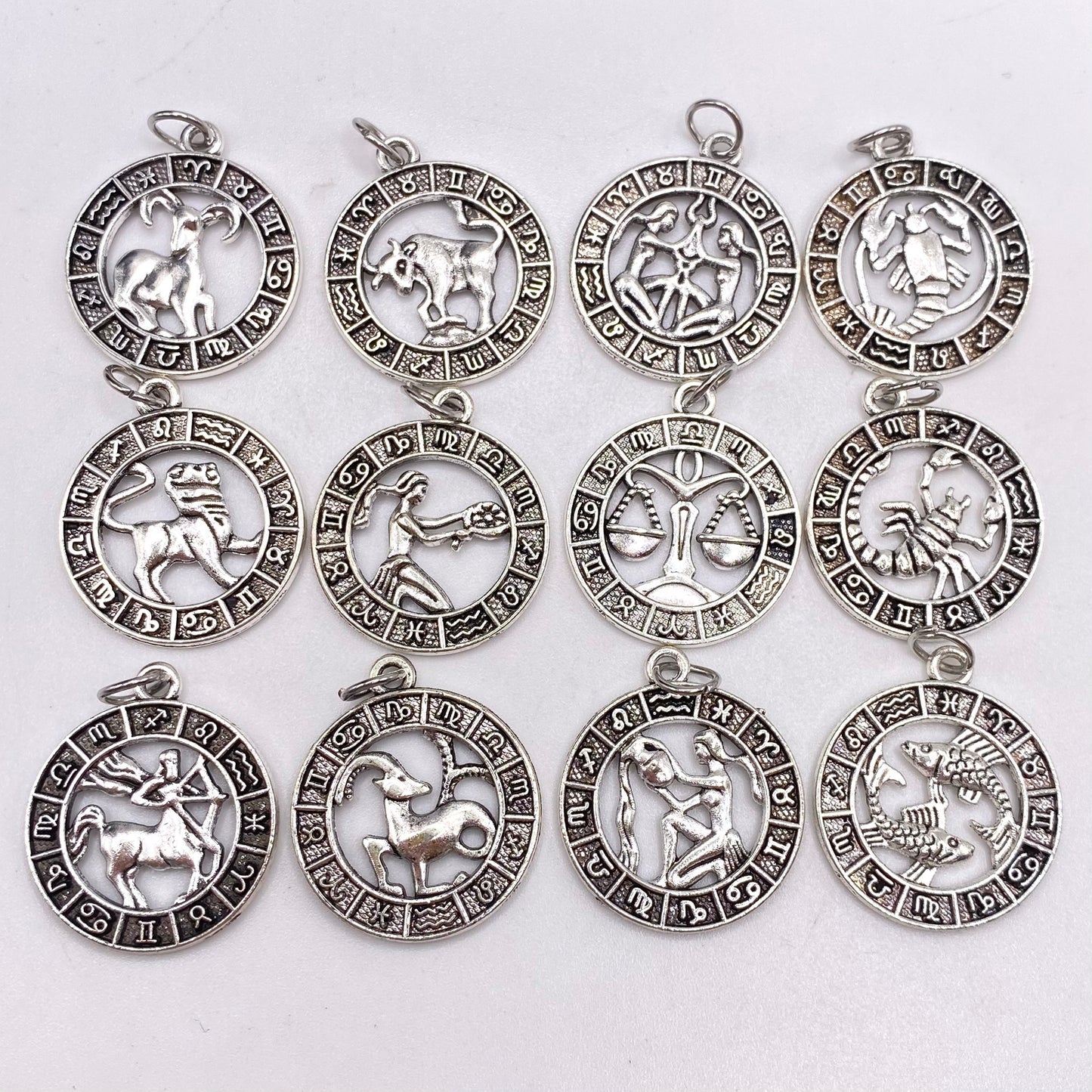 Silver Image Star Sign Necklaces