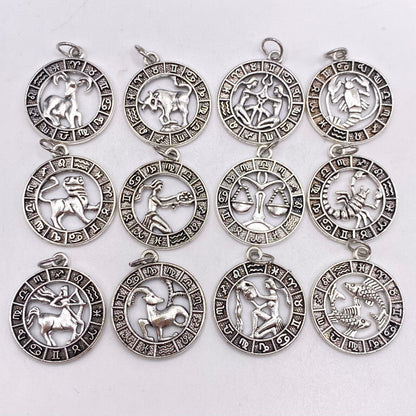 Silver Image Star Sign Necklaces