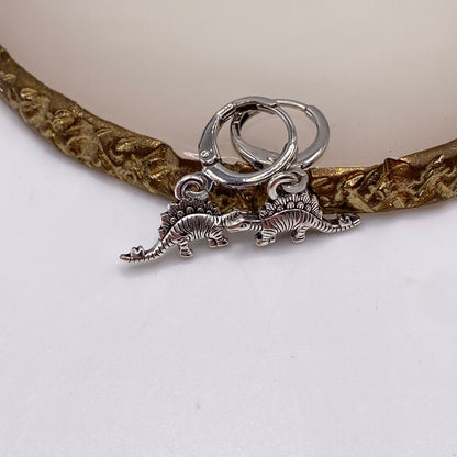 Dinosaur Huggie Hoop Earrings
