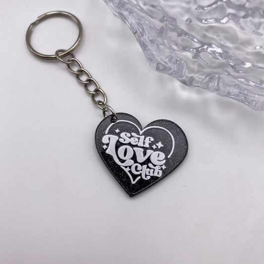 Self Love Club Heart Keyring