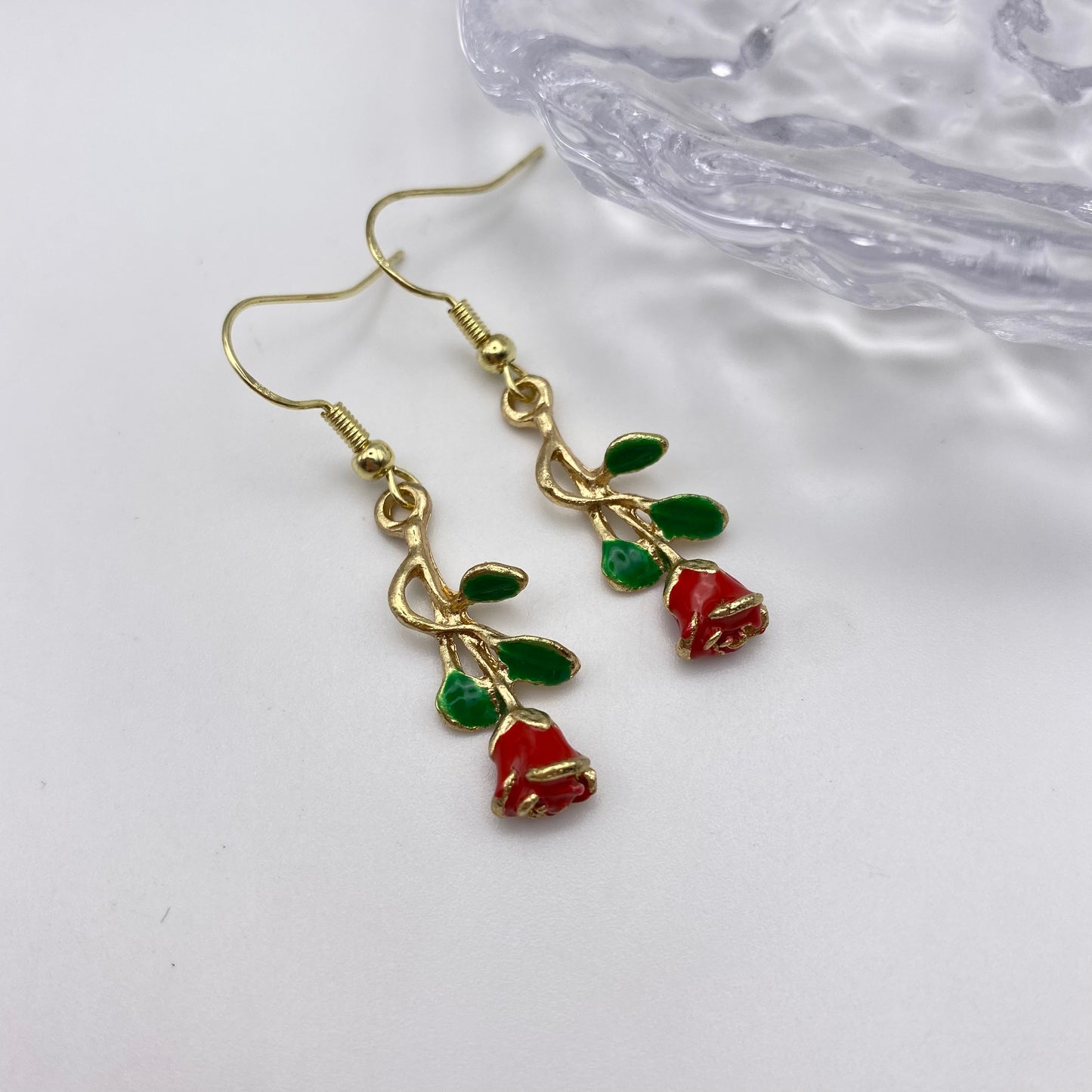 Rose Drop Earrings