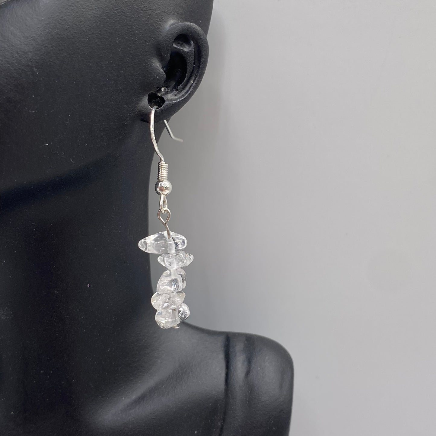 Clear Quartz Crystal Earrings