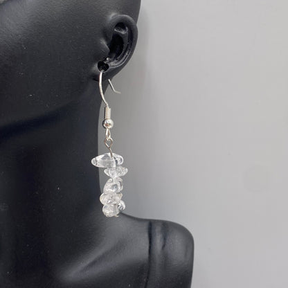 Clear Quartz Crystal Earrings