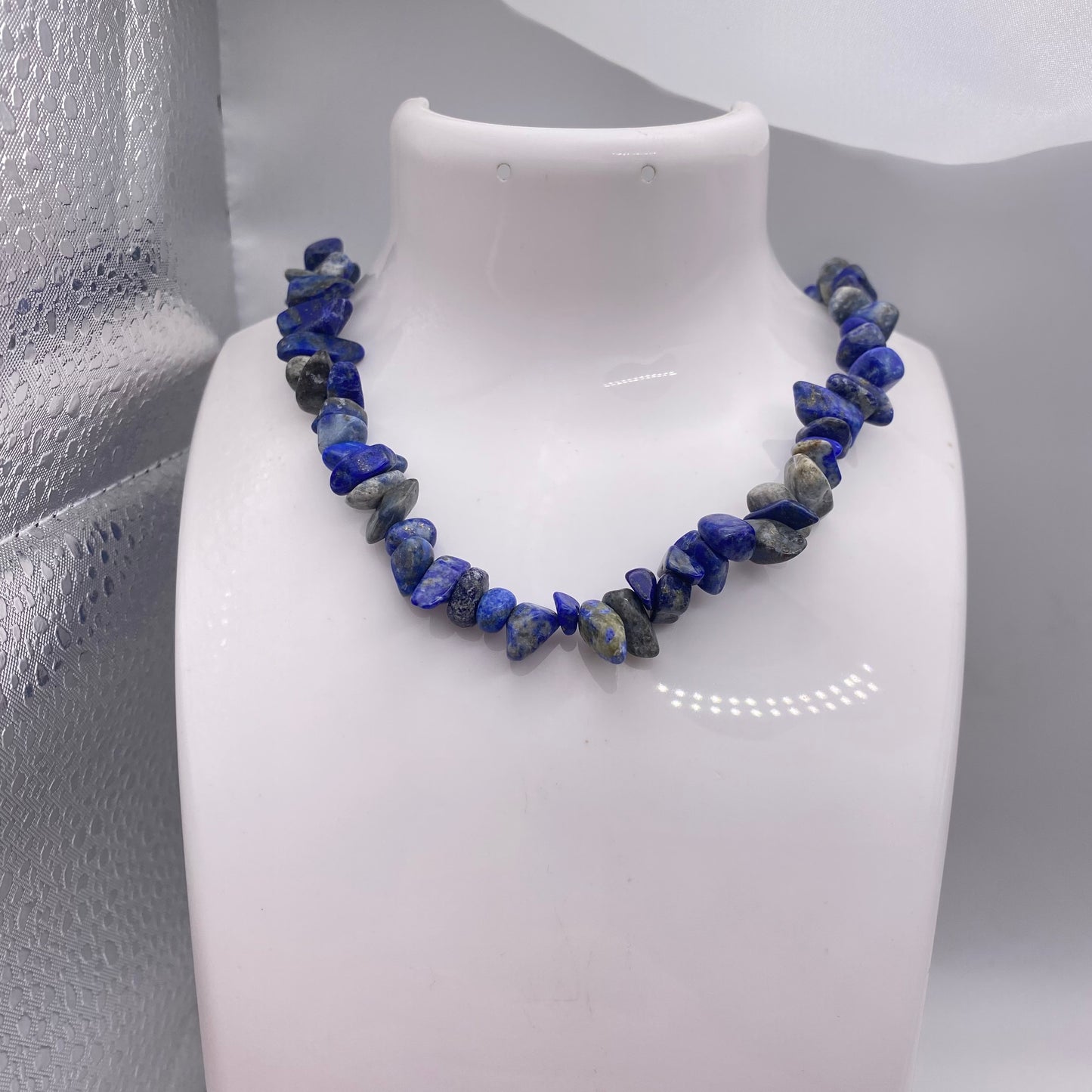 Blue Sodalite Crystal Necklace