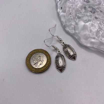 Rugby Ball Earrings