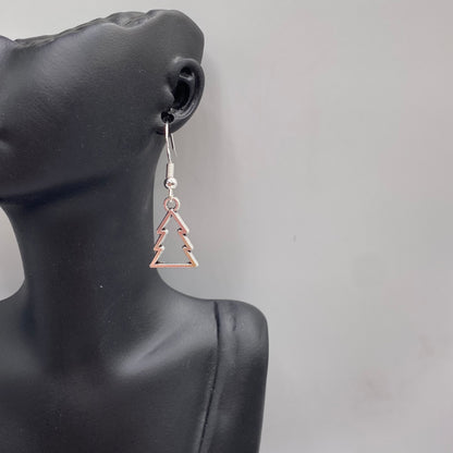 Christmas Tree Outline Earrings